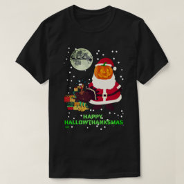 "HAPPY HALLOWTHANKSMAS" lustiges Weihnachtsgeschen T-Shirt