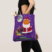 "HAPPY HALLOWTHANKSMAS" lustiges Weihnachtsgeschen Tasche (Von Nahem)