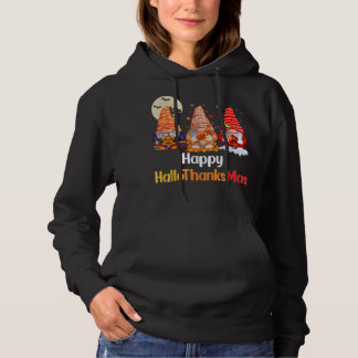 Happy Hallowthanksmas Weihnachtsmannmütze Pumpkin  Hoodie