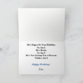 Happy Ham Funny Birthday Card Karte (Innenseite)