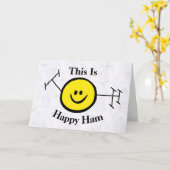Happy Ham Funny Birthday Card Karte (Gelbe Blume)
