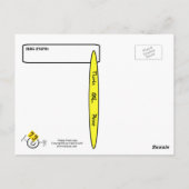 Happy Ham Logo Ham Radio QSL Cards Postkarte (Rückseite)