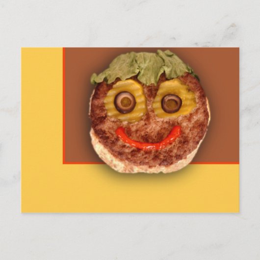 Happy Hamburger Postkarte (Vorderseite)