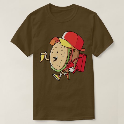 Happy Hamburger Schoolboy T-Shirt (Design vorne)