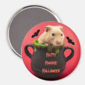 Happy Hammie Halloween Magnet (Vorderseite/Rückseite)