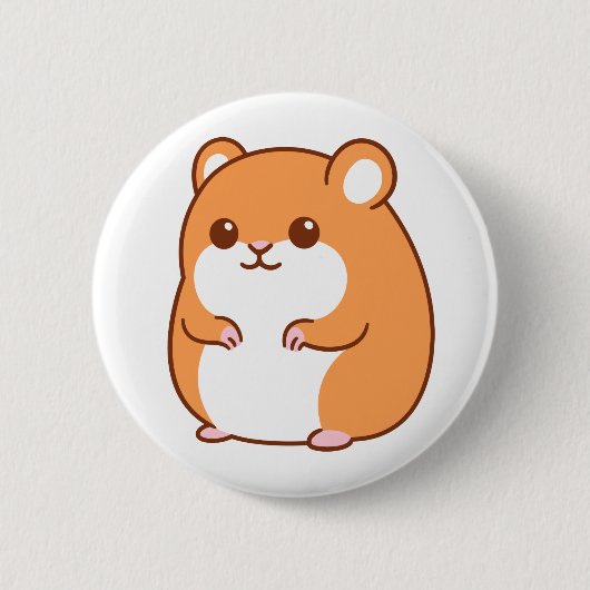 Happy Hamster Button (Vorderseite)