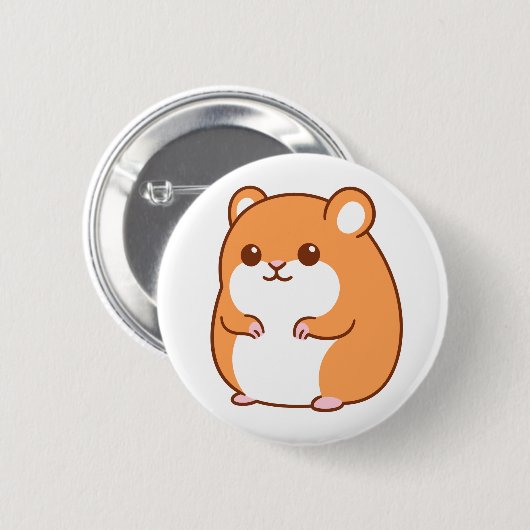 Happy Hamster Button (Vorne & Hinten)