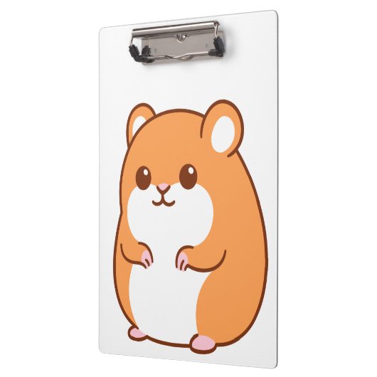 Happy Hamster Clipboard Klemmbrett (Links)