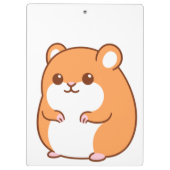 Happy Hamster Clipboard Klemmbrett (Rückseite)