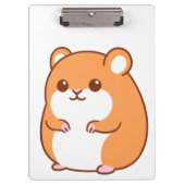 Happy Hamster Clipboard Klemmbrett (Vorderseite)