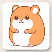 Happy Hamster Cork Backed Untersetzer (Vorderseite)