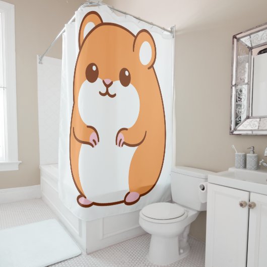 Happy Hamster Duschvorhang (Beispiel)