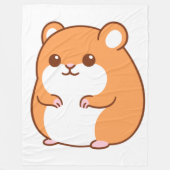Happy Hamster Fleece Blanket (Vorderseite)