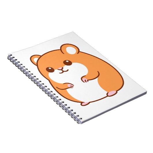 Happy Hamster Foto Notebook Notizblock (Rechte Seite)