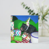 Happy Hamster Geburtstag! Karte (Stehend Vorderseite)