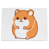 Happy Hamster Gift Bags Große Geschenktüte (Vorderseite)