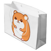 Happy Hamster Gift Bags Große Geschenktüte (Rückseite Schrägansicht)