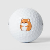Happy Hamster Golf Balls Golfball (Vorderseite)