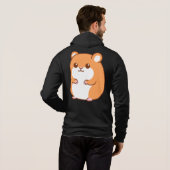 Happy Hamster Hoodie (Schwarz voll)
