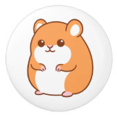 Happy Hamster Knob Keramikknauf (Vorderseite)