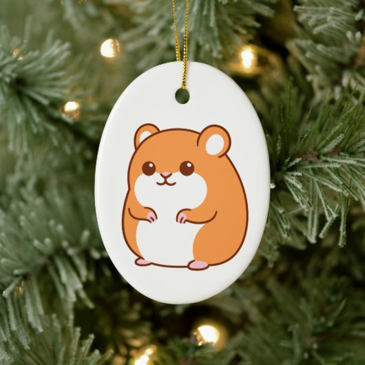 Happy Hamster Ornament (Baum)