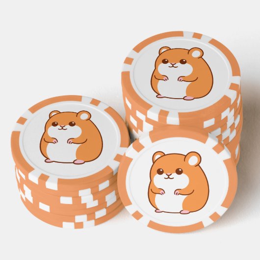 Happy Hamster Poker Chips (Stapel)