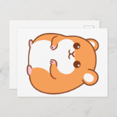 Happy Hamster Postcard Postkarte (Vorne/Hinten)