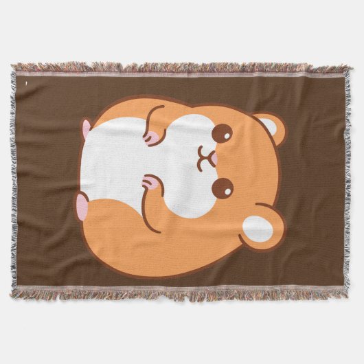 Happy Hamster Throw Decke (Vorderseite)