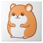 Happy Hamster Tile Fliese (Vorderseite)