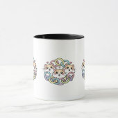 Happy Hamsters in Pastel Rings Tasse (Zentrum)