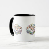 Happy Hamsters in Pastel Rings Tasse (Vorderseite Links)