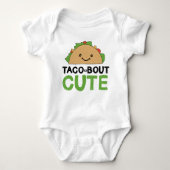 Happy Hand Drawn Taco Bout Niedliches Taco Art Des Baby Strampler (Vorderseite)