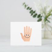 Happy Hand Postkarte (Stehend Vorderseite)