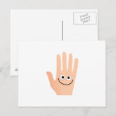 Happy Hand Postkarte (Vorne/Hinten)