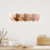 Happy Hands Poster (Küche)