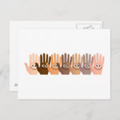 Happy Hands Postkarte (Vorne/Hinten)