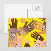 Happy Hands Wallpaper Postkarte (Vorne/Hinten)