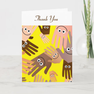 Happy Hands Wallpaper, vielen Dank Dankeskarte
