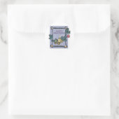 Happy Hannakah Runder Aufkleber (Tasche)