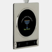 Happy Hannukah! (Banner Ornament) Banner-Ornament Silber (Rechts)