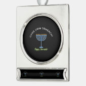Happy Hannukah! (Banner Ornament) Banner-Ornament Silber (Links)