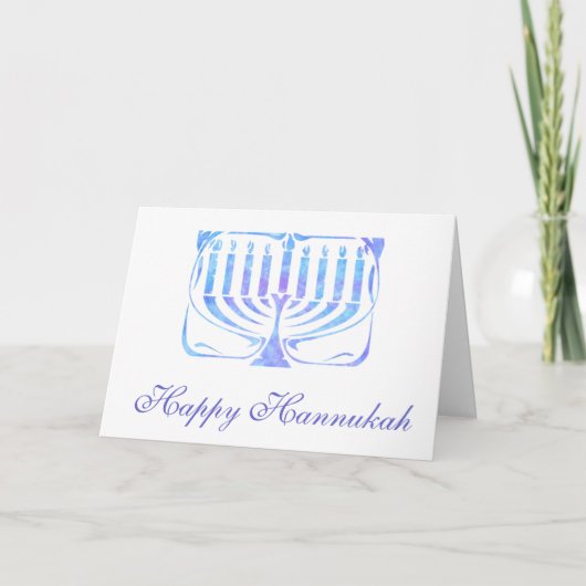 Happy Hannukah Feiertagskarte (Vorderseite)