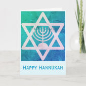 Happy Hannukah Feiertagskarte (Vorderseite)