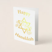Happy Hannukah Folienkarte (Vorderseite)