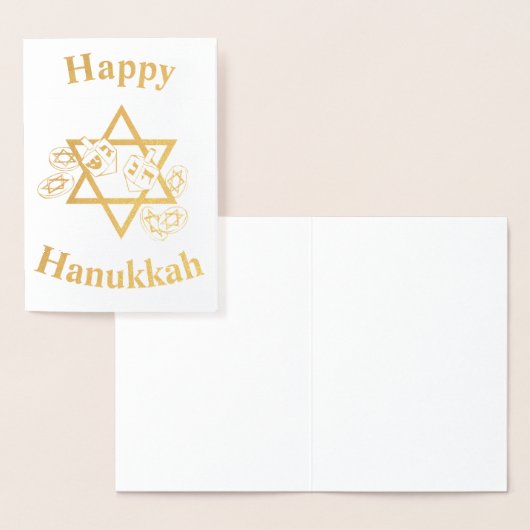 Happy Hannukah Folienkarte (Anzeige)