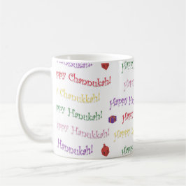 Happy Hannukah Gemustert Kaffeetasse