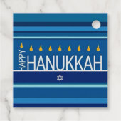 Happy Hannukah Geschenkanhänger (Rückseite)