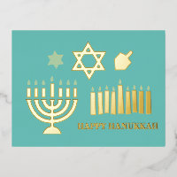 Happy Hannukah menorah dreidel
