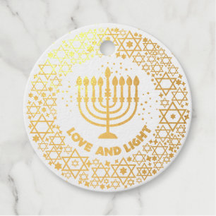 Happy Hannukah menorah Stars Geschenkanhänger