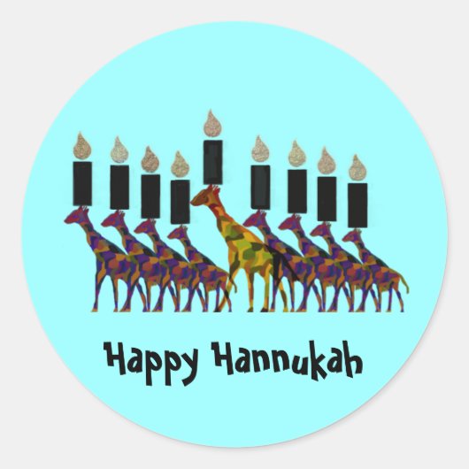Happy Hannukah Stickers (Vorderseite)
